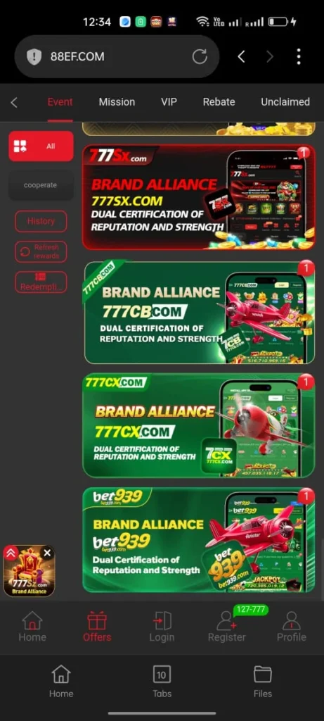 88EF Game Brand Alliences